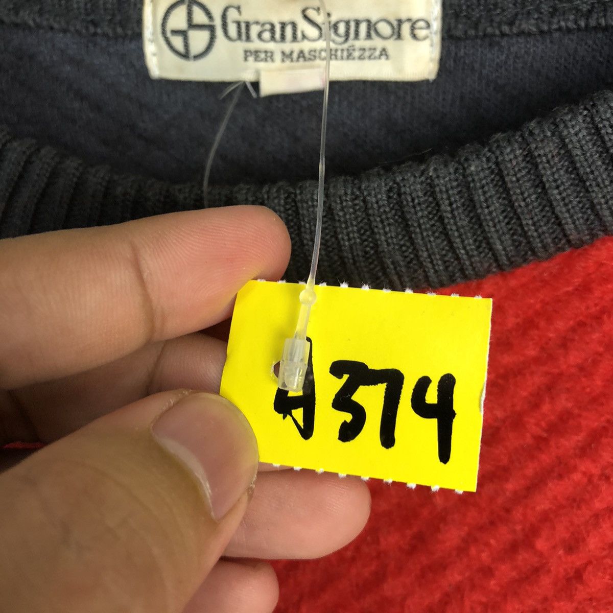 Homespun Knitwear Gran Signore Red Knitwear #A374 Size US S / EU 44-46 / 1 - 10 Thumbnail