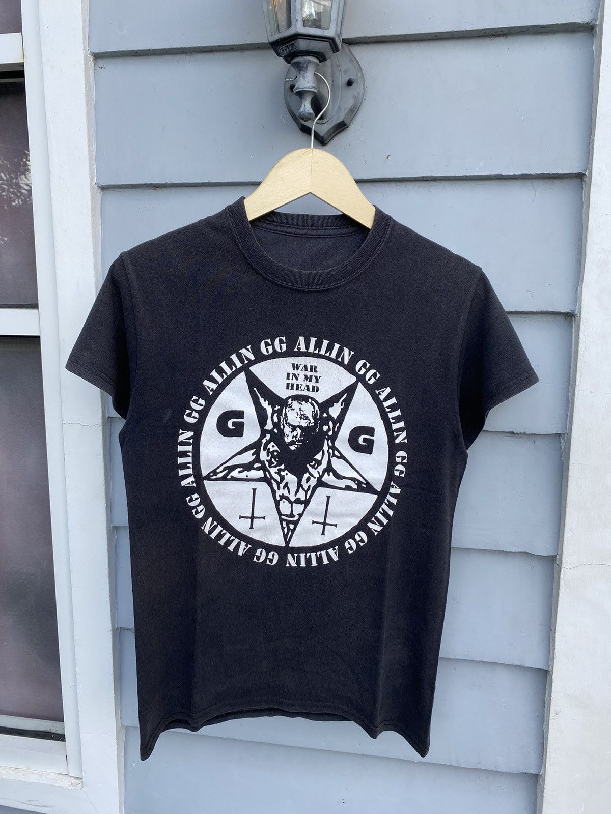 GG ALLIN War In My Head - I'm Your Enemy Band Tshirt, image size:1200x1600