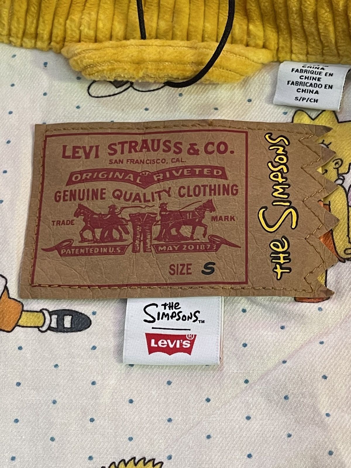 Levi's Levi's x The Simpsons Corduroy Trucker Jacket🔥🔥🔥 Size US S / EU 44-46 / 1 - 14 Thumbnail