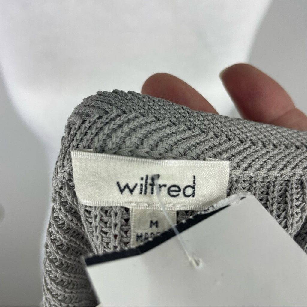 Other WILFRED NWT Women’s Grey Midi/Mini Sweater Dress Thigh Slits Size M / US 6-8 / IT 42-44 - 6 Thumbnail