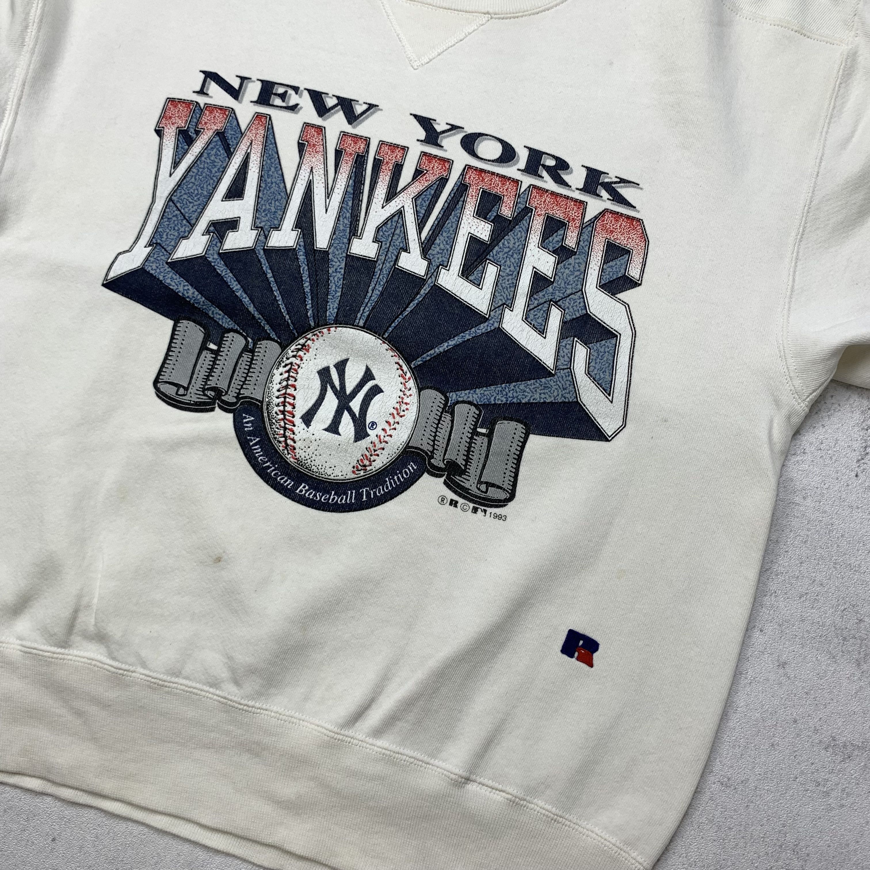 MLB Vintage 1993 New York Yankees MLB Sweatshirt Russell Size US M / EU 48-50 / 2 - 2 Thumbnail