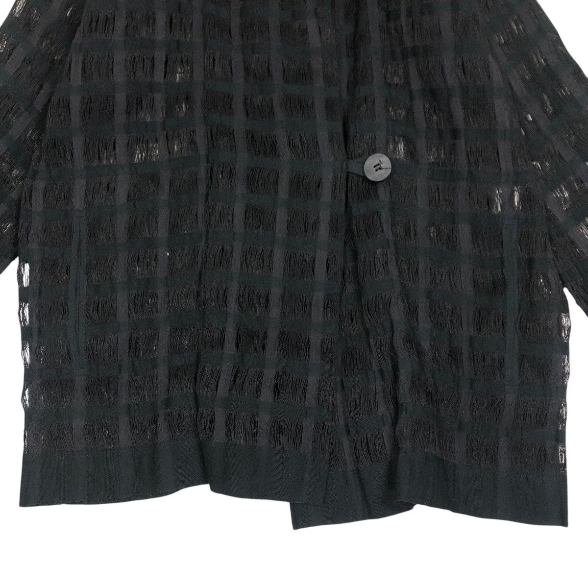 Issey Miyake Vintage Issey Miyake Permanente S/S 1995 Wool Mesh Jacket Size US L / EU 52-54 / 3 - 9 Thumbnail
