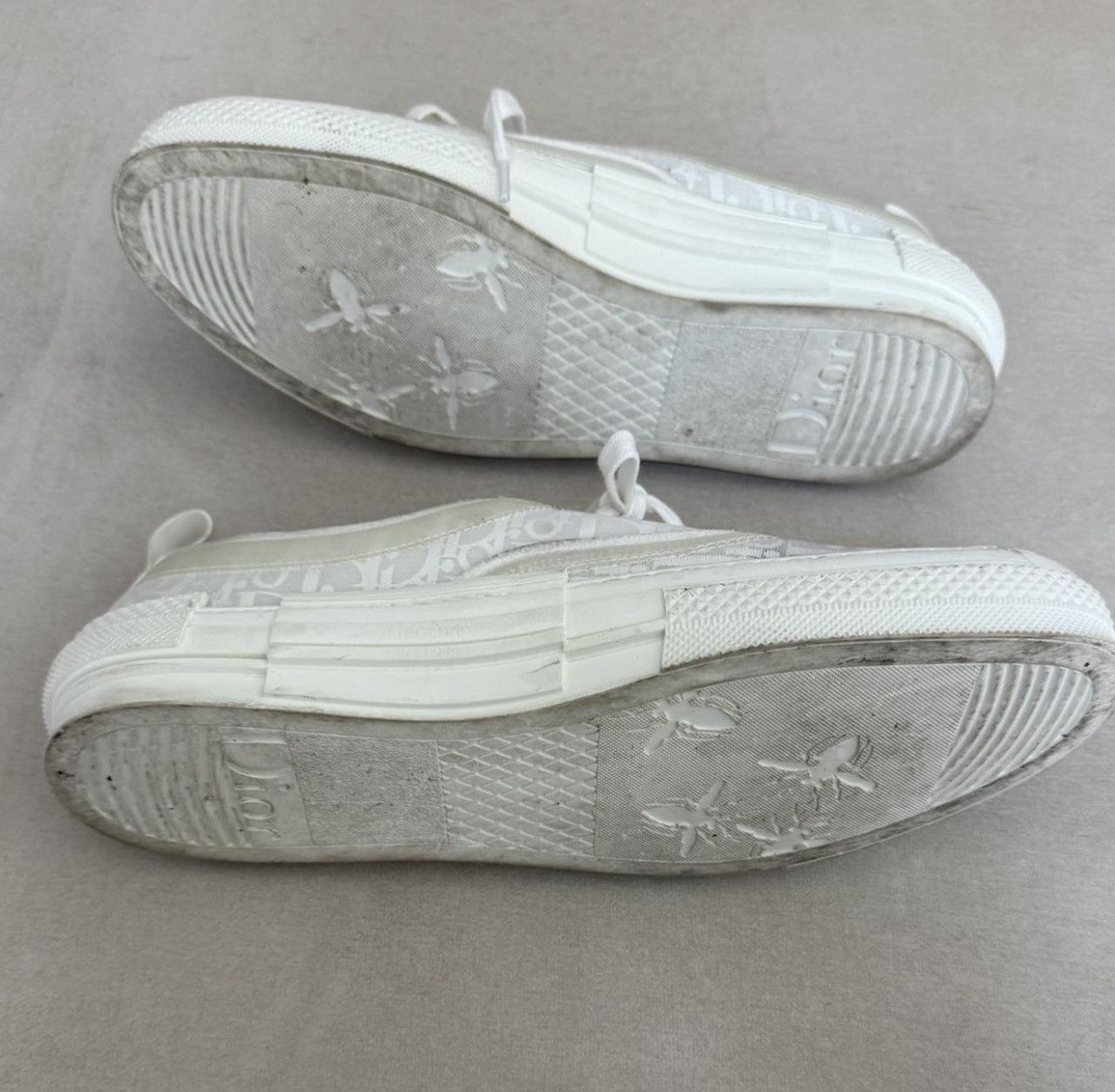 Dior Dior B23 Low Oblique Canvas Sneakers Size 46 / US 13 White Size US 13 / EU 46 - 6 Thumbnail