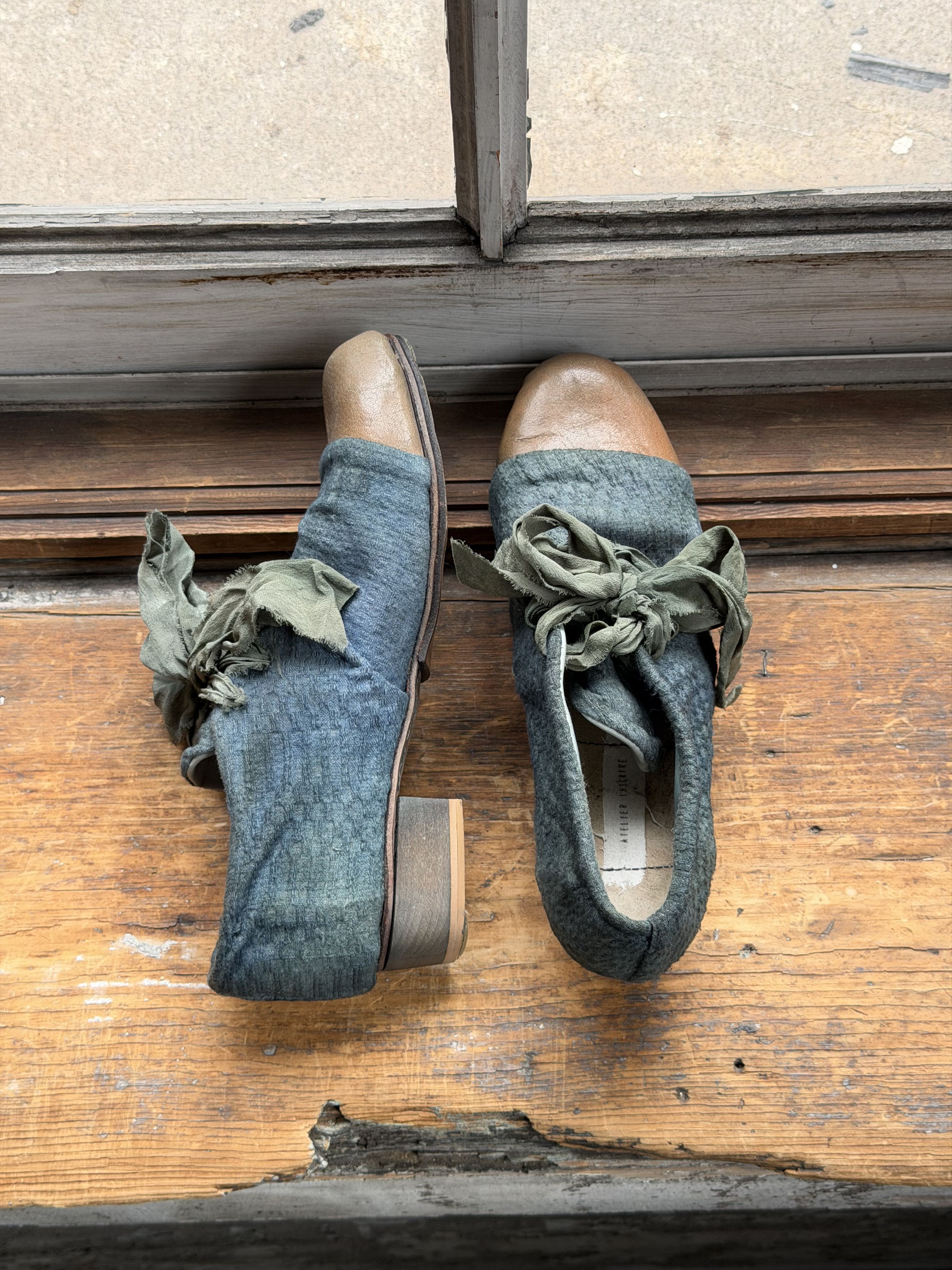 Other Atelier Inscrire CAP TOE DYED LINEN hemp dyed hat toe shoes Size US 9 / IT 39 - 8 Thumbnail