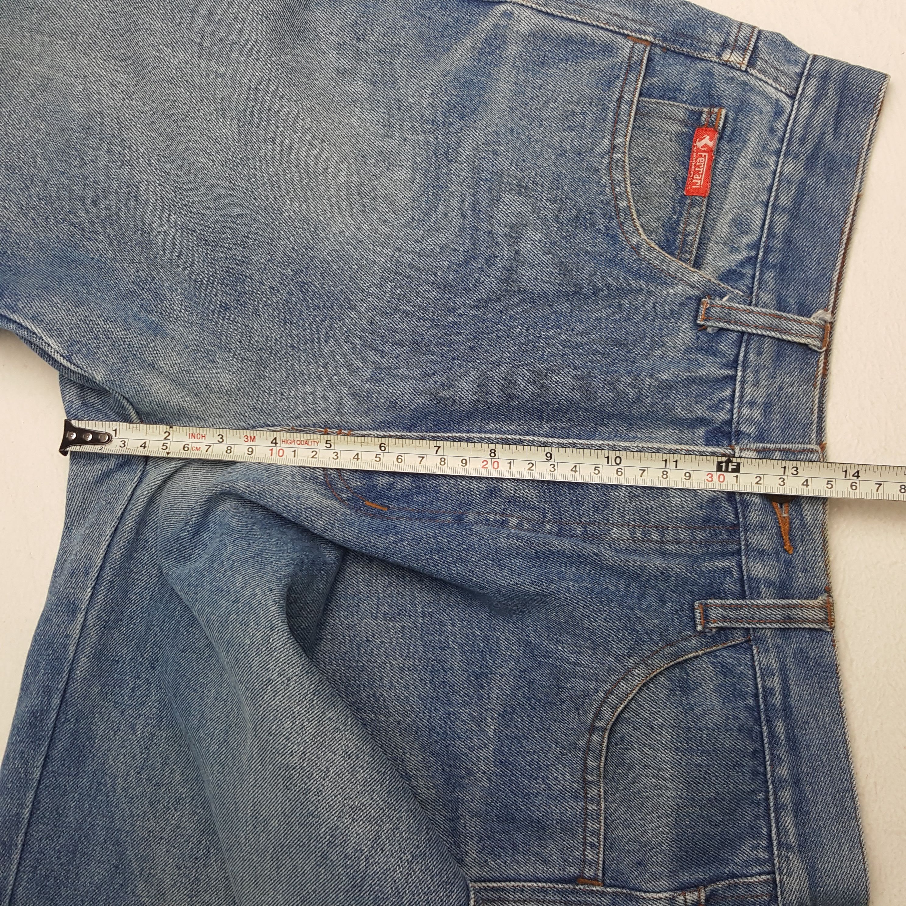 Ferrari × Vintage Vintage Ferrari Magneti Marelli Formula One Denim Jeans Size US 29 - 10 Thumbnail