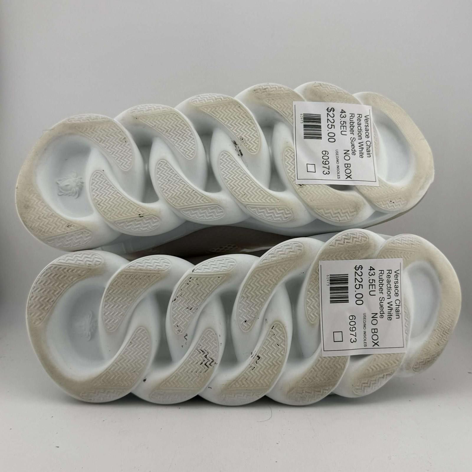 Versace Versace Chain Reaction White Rubber Suede 43.5EU No Insole Size US 10.5 / EU 43-44 - 6 Thumbnail