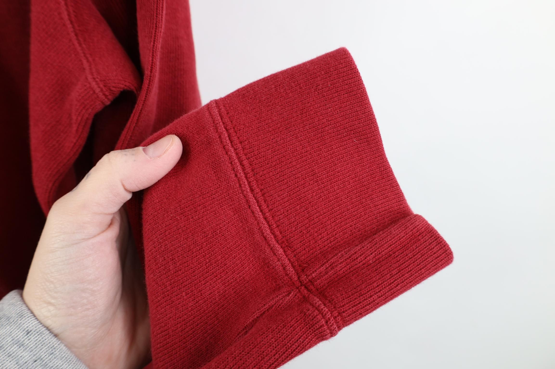 Polo Ralph Lauren Vintage 90s Ralph Lauren Ribbed Knit 1/4 Zip Sweater Red Size US L / EU 52-54 / 3 - 9 Thumbnail