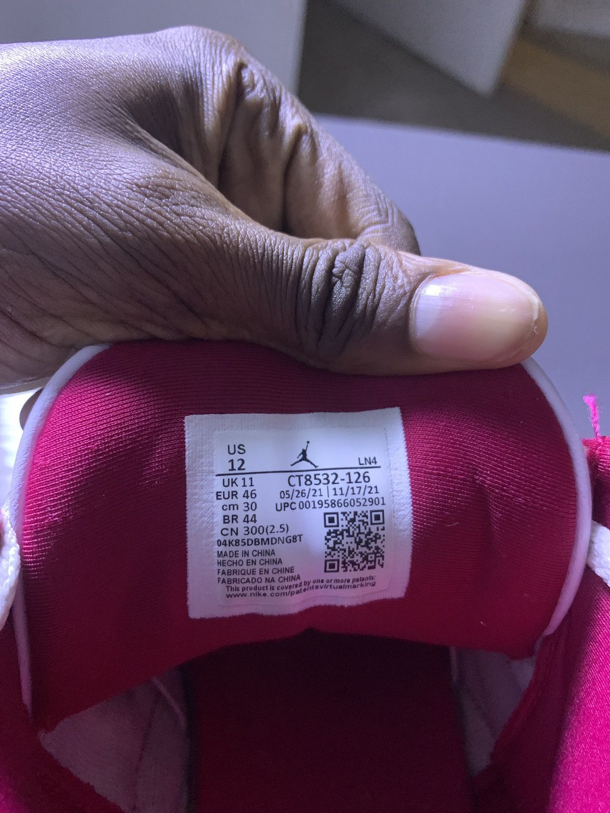 Nike Jordan 3 cardinal red Size US 12 / EU 45 - 6 Thumbnail