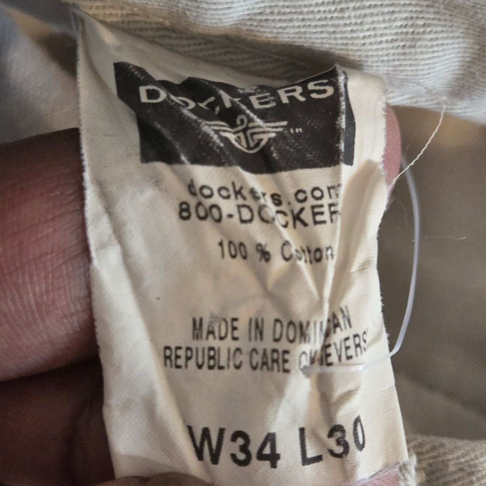 Dockers Stylish Cream Dockers Men's Chino Pants - Size W34 L30 Size US 34 / EU 50 - 5 Thumbnail