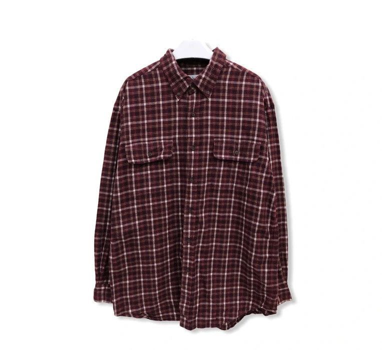 image of Belle Maison Plaid Tartan Flannel Shirt, Men's (Size Large)