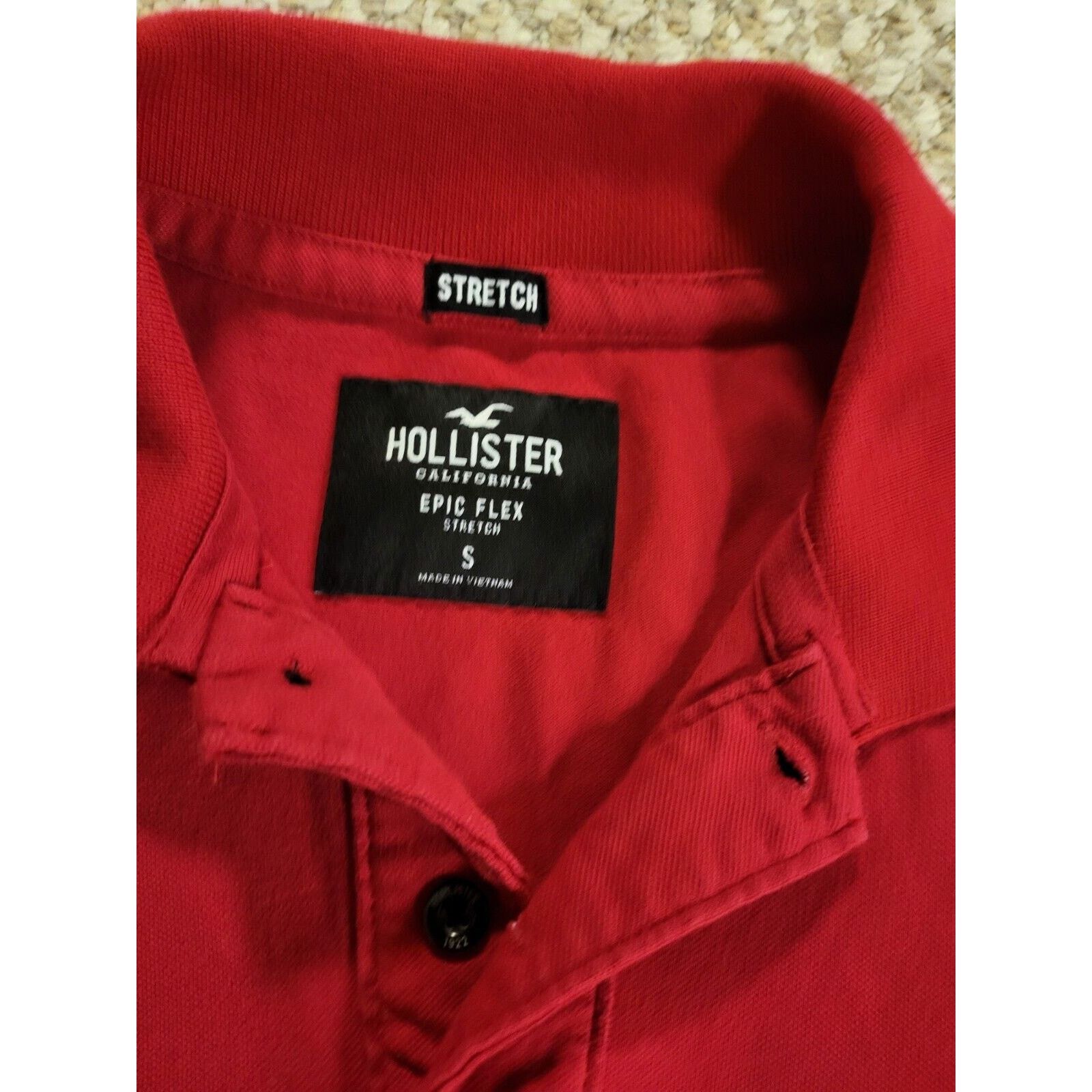 Hollister Hollister stretch, red 3 button mens Short Sleeve Size Small Size US S / EU 44-46 / 1 - 2 Thumbnail
