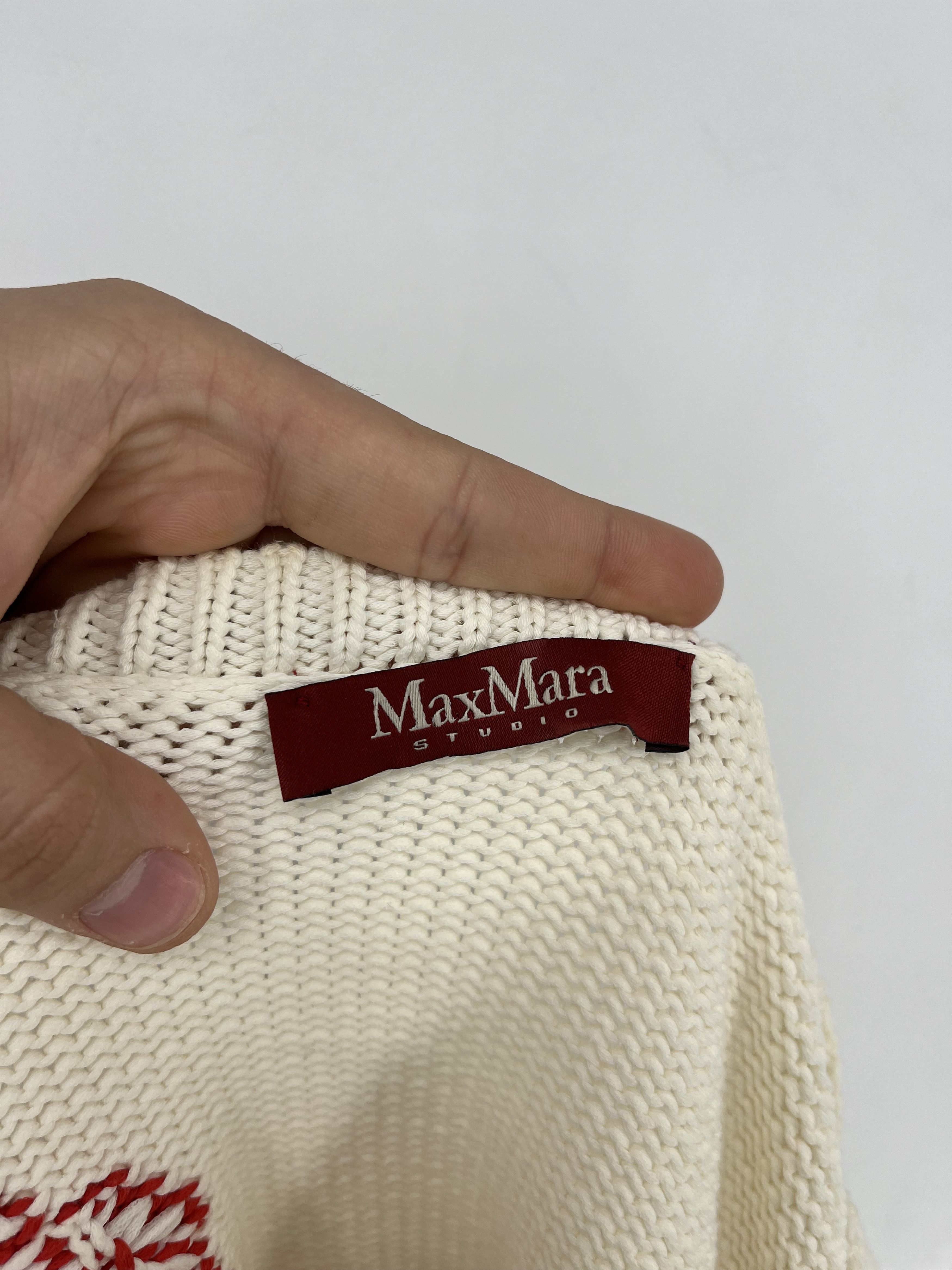 Max Mara × Vintage Vintage Max Mara Women's Weekend Palm Print Sweater Size M / US 6-8 / IT 42-44 - 5 Thumbnail