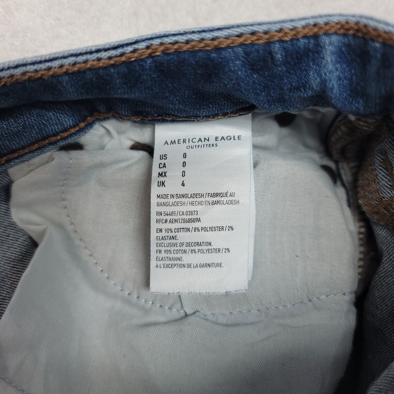 American Eagle Outfitters American Eagle Casual Denim Jean Shorts Womens Size 0 Blue Size 25" / US 0 / IT 36 - 3 Thumbnail