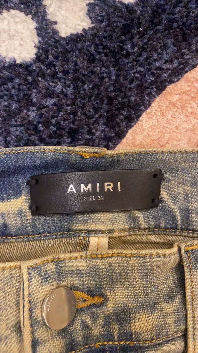 Amiri Amiri Classic Seasonal Embroidered Patchwork Jeans Size US 32 / EU 48 - 4 Thumbnail