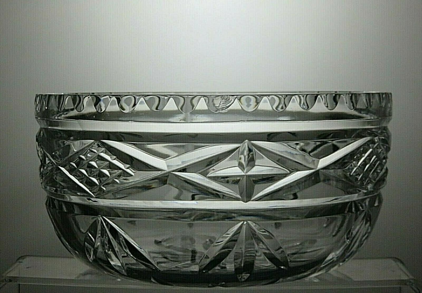 The Unbranded Brand Cut Glass Crystal Salad Fruit Serving Bowl 3 3/4" Size ONE SIZE - 3 Thumbnail