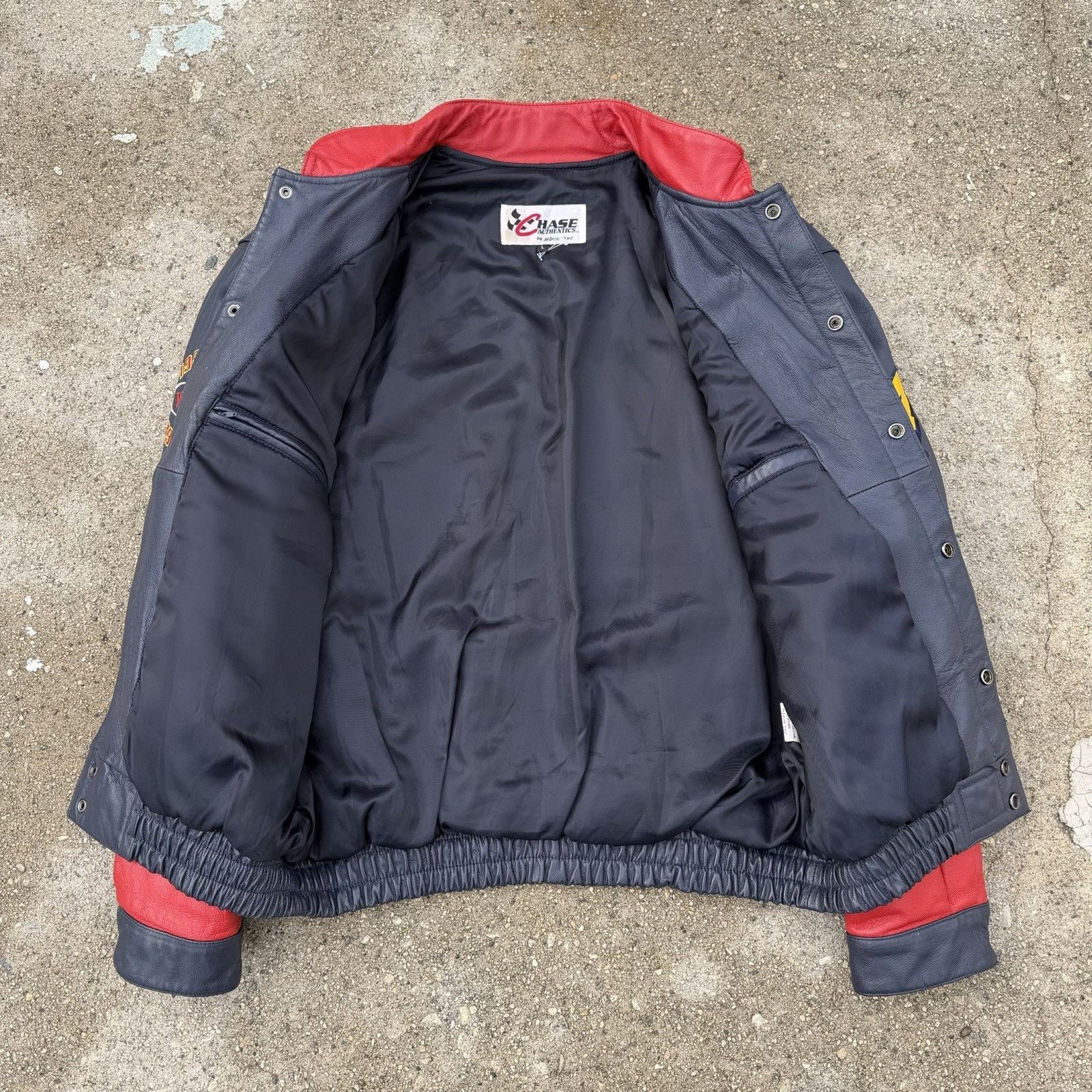 Leather × NASCAR × Vintage Vintage 2001 Chase JH Design Jeff Gordon Leather Jacket Size US L / EU 52-54 / 3 - 2 Thumbnail