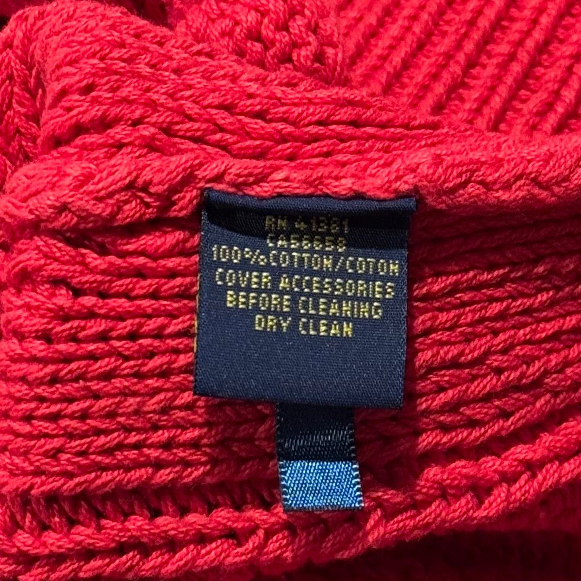 Polo Ralph Lauren Polo Ralph Lauren Sweater Cable Preppy Academia Red Medium Size M / US 6-8 / IT 42-44 - 4 Thumbnail