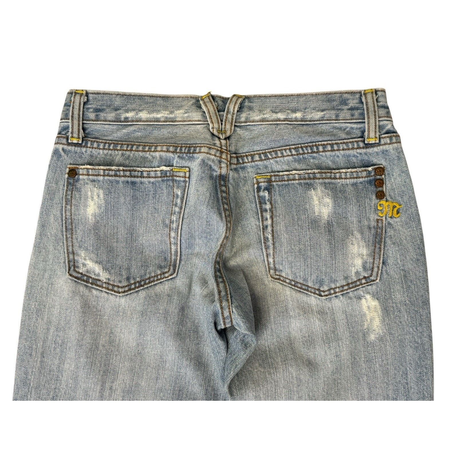Miss Me Y2K Vintage MISS ME Low Rise Cypress Crop Distressed Jeans Size 26" / US 2 / IT 38 - 7 Thumbnail