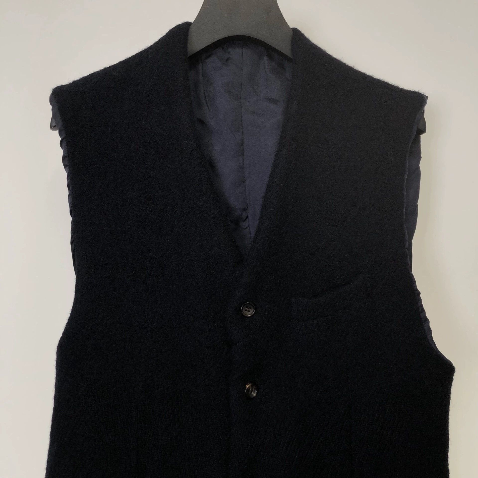 Comme des Garcons CDG 1994AW Homme Plus Felted Vest Rough & Soft Texture Size US M / EU 48-50 / 2 - 2 Thumbnail