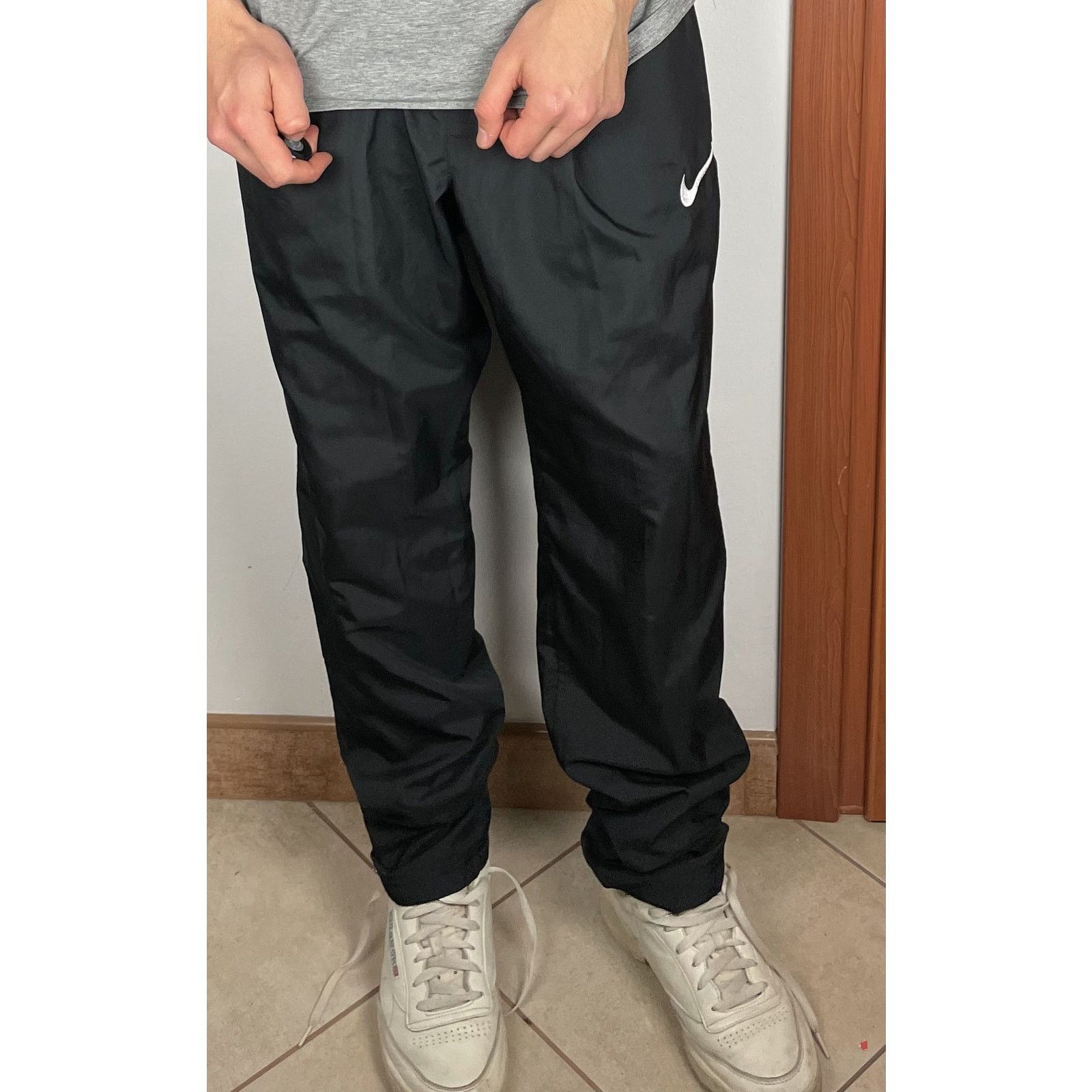 Nike Nike Dri-Fit Men's Black Drawstring Swoosh Track Pants Large Size US 30 / EU 46 - 2 Thumbnail
