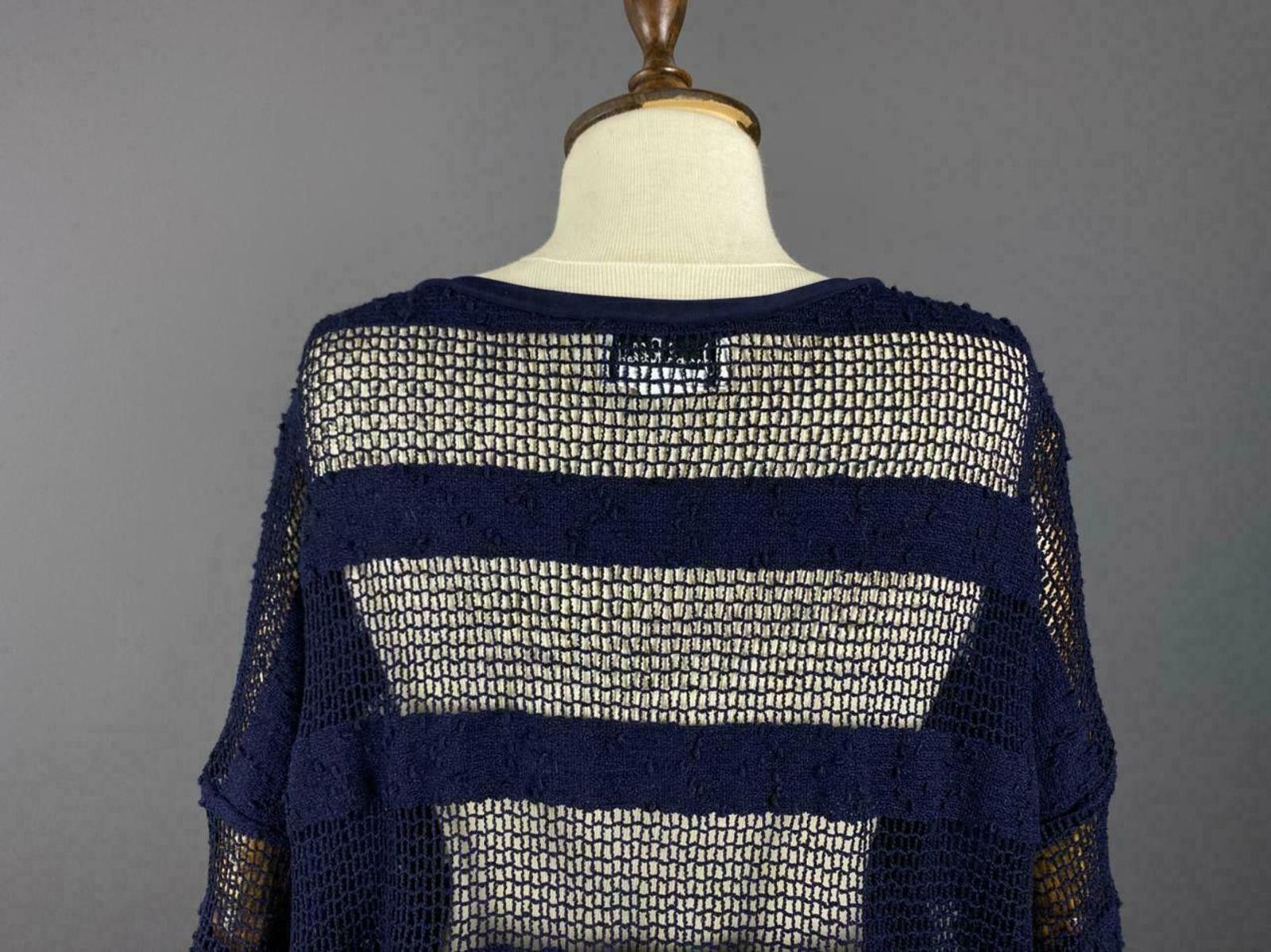 Designer Ladies Joseph Ribkoff Navy Blue Pullover Sweater Size M / US 6-8 / IT 42-44 - 6 Thumbnail