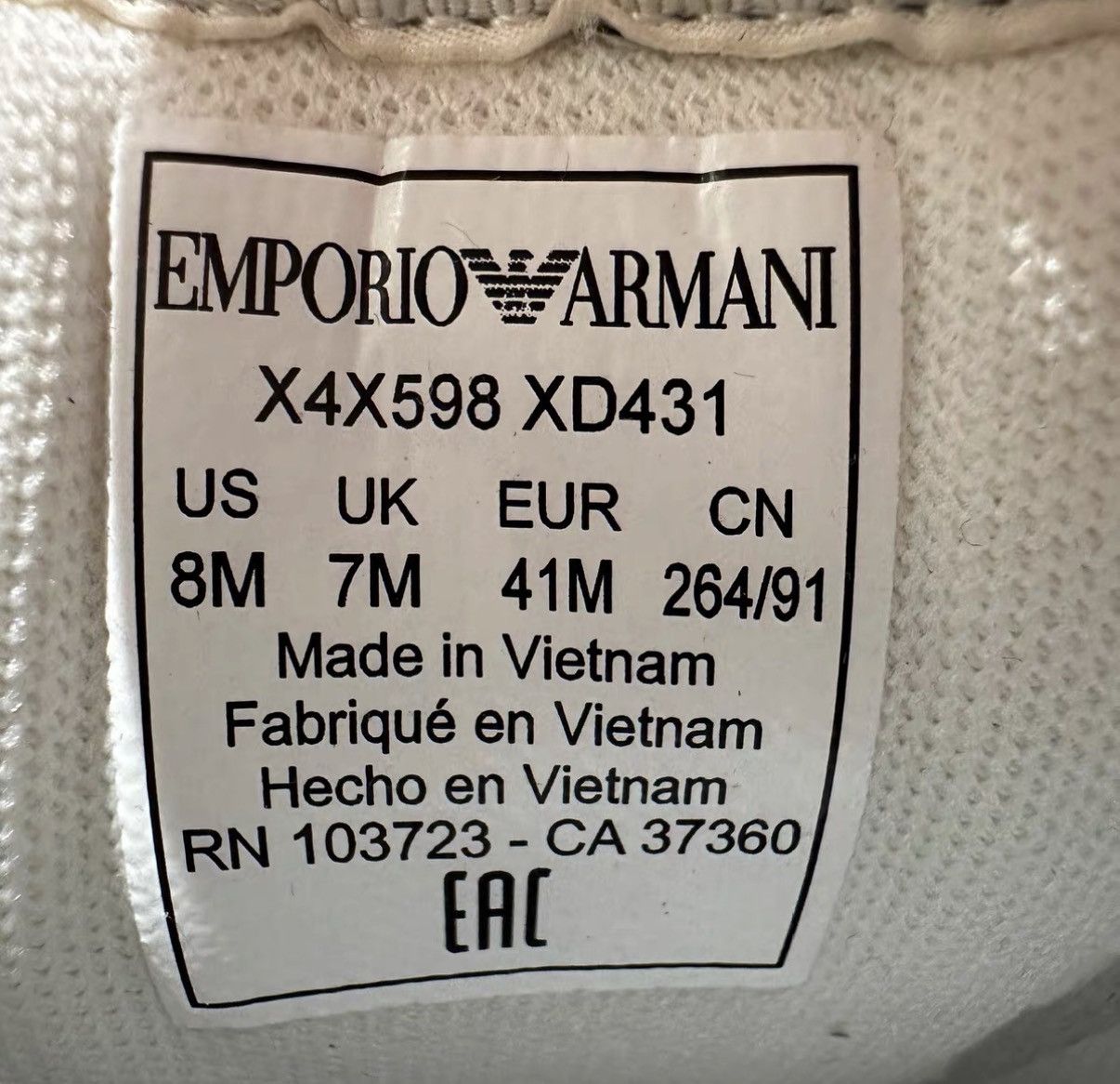Armani Armani Leather Low-Top Sneakers J42 Size US 8 / EU 41 - 7 Thumbnail