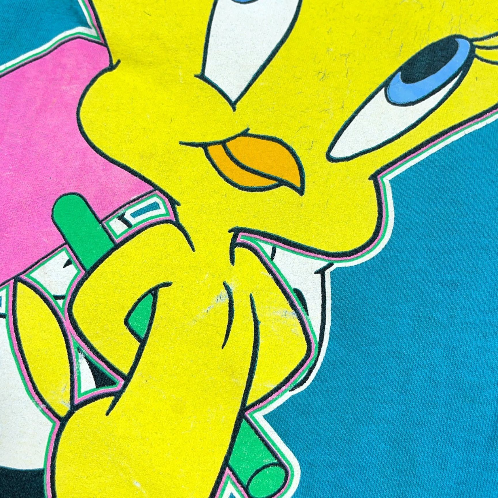 Vintage VINTAGE Winnie The Pooh Shirt Women 18W 1X Teal Tweety Sylvester 90s USA Disney Size XXL / US 16-18 / IT 52-54 - 5 Thumbnail