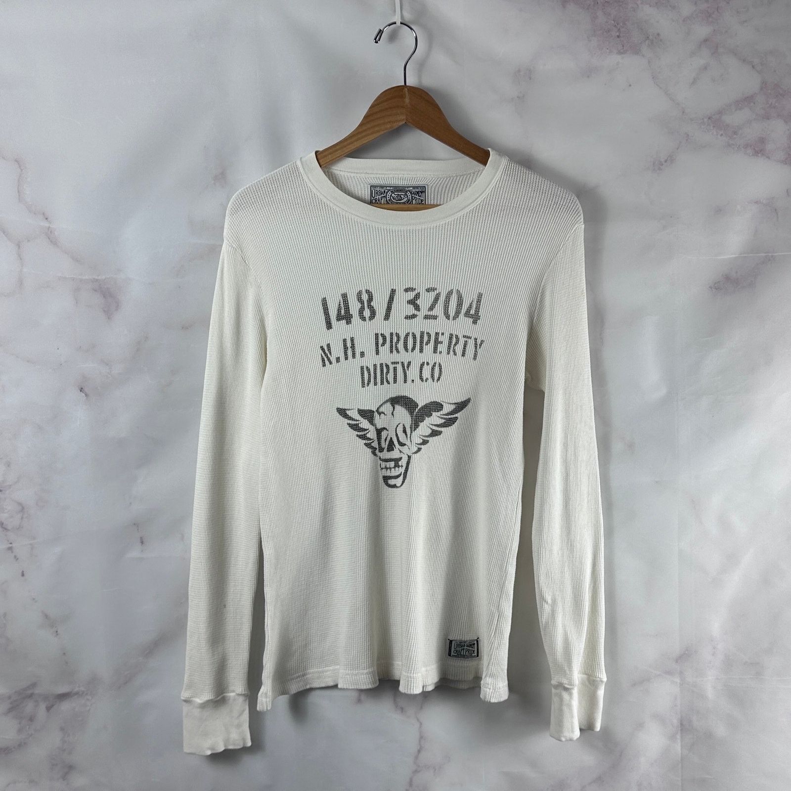Neighborhood Dirty Co. White Waffle Longsleeve Thermal Size US S / EU 44-46 / 1 - 1 Thumbnail