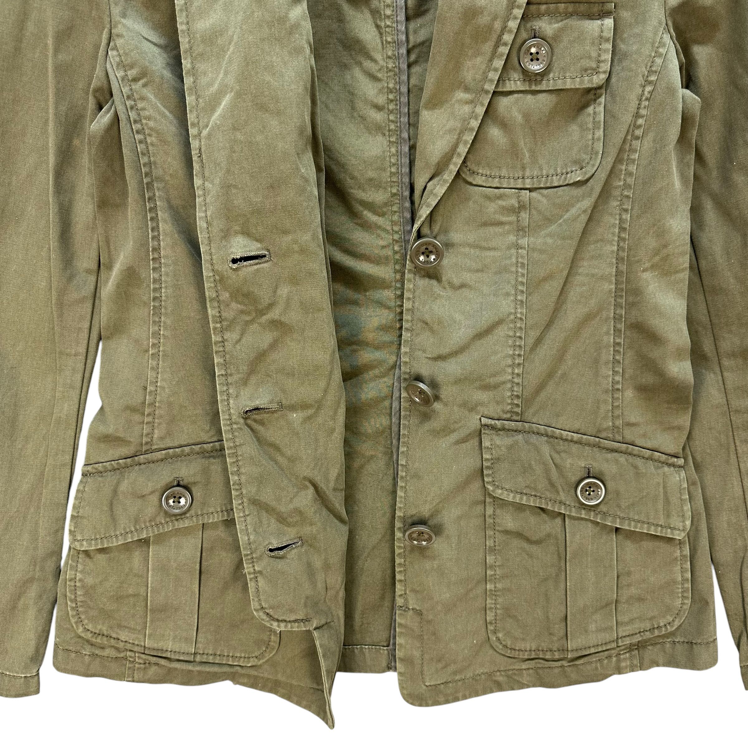 Gap Y2k Vintage GAP Khaki Olive Green Jacket #A74-1789 Size S / US 4 / IT 40 - 7 Thumbnail