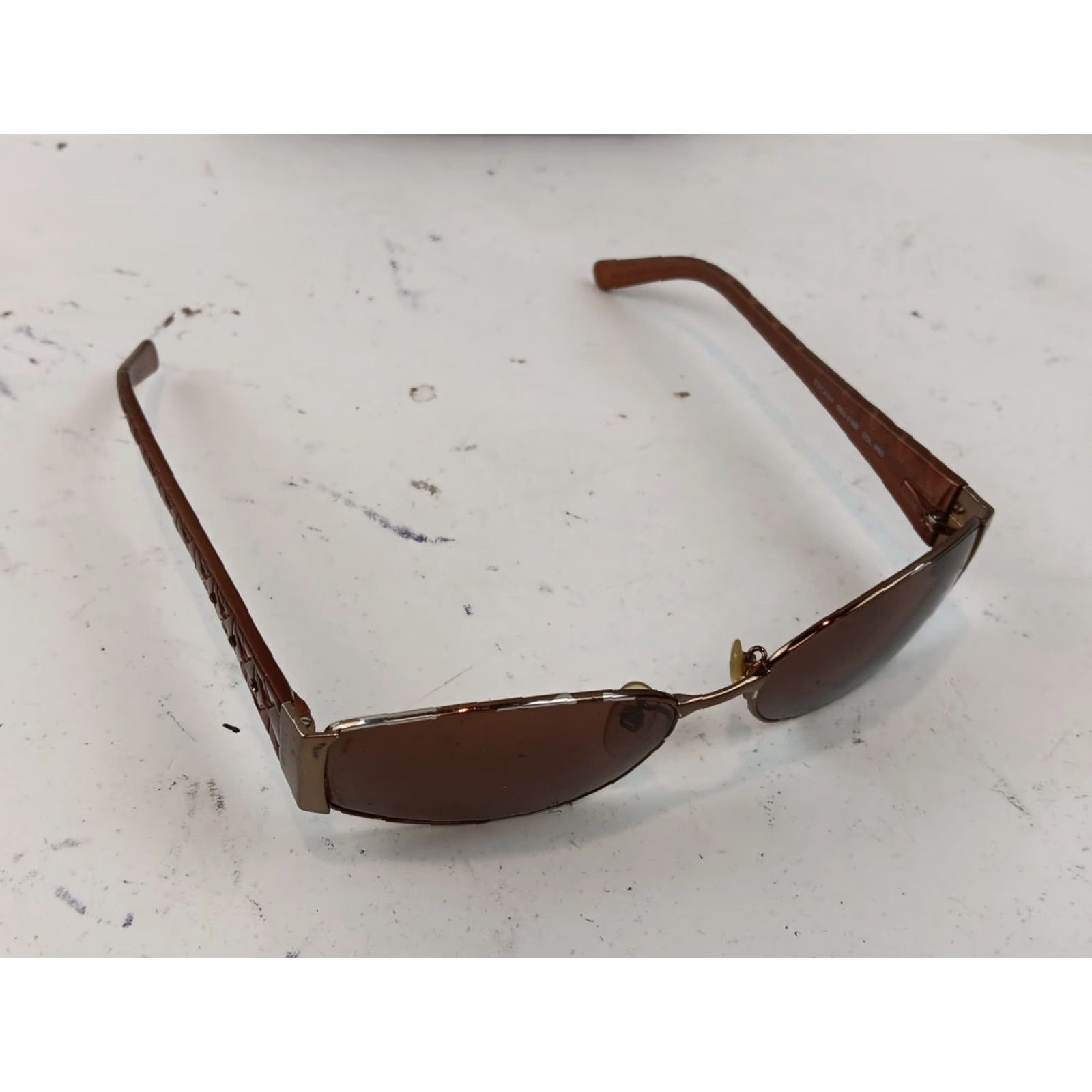 Escada VINTAGE Escada Sunglasses SES 516S Brown Shield Designer Oval Crystals Italy READ Size ONE SIZE - 7 Thumbnail