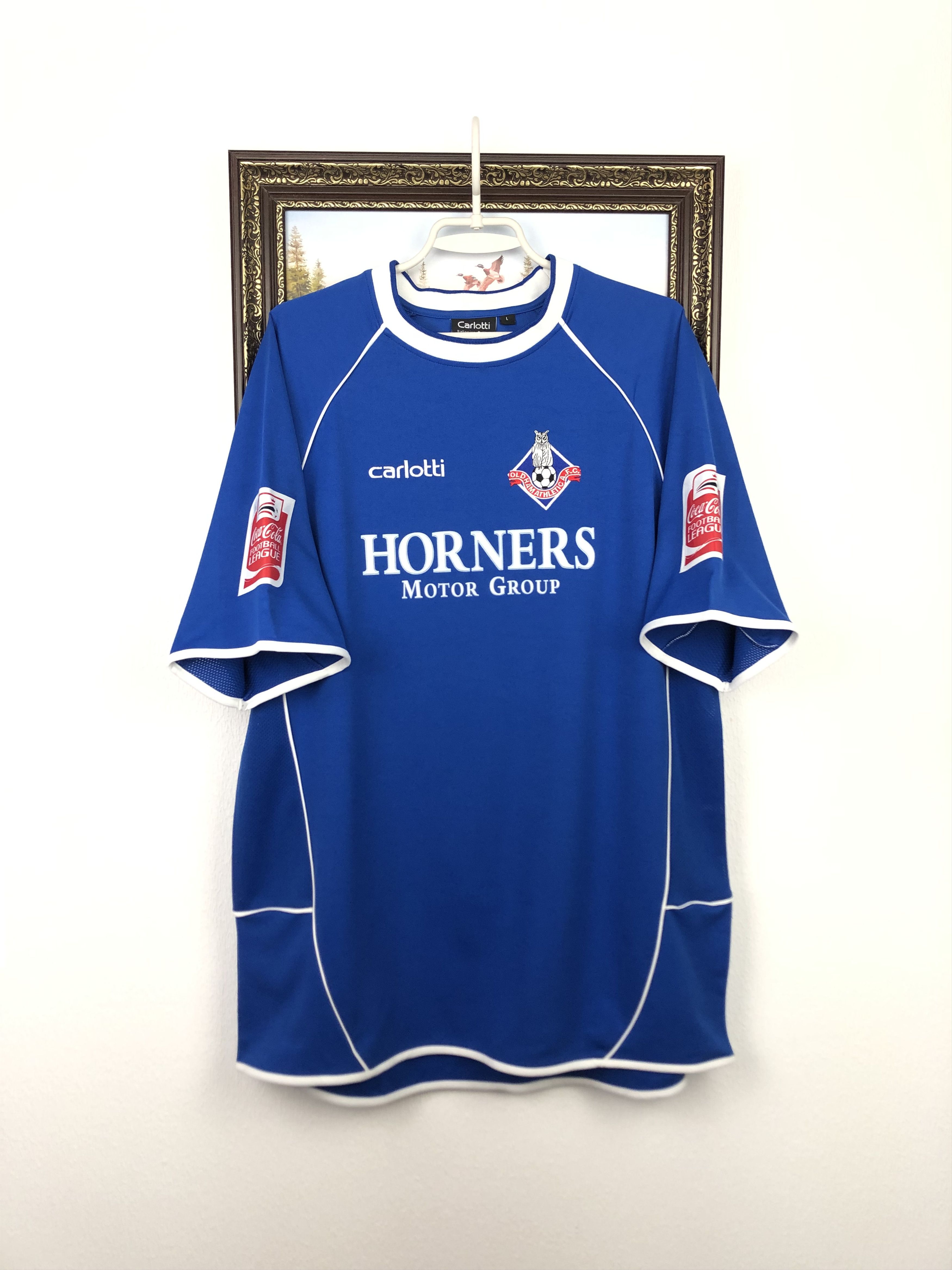 Vintage Oldham Athletic football shirt Soccer #18 Wilkinson Jersey Size US L / EU 52-54 / 3 - 3 Thumbnail