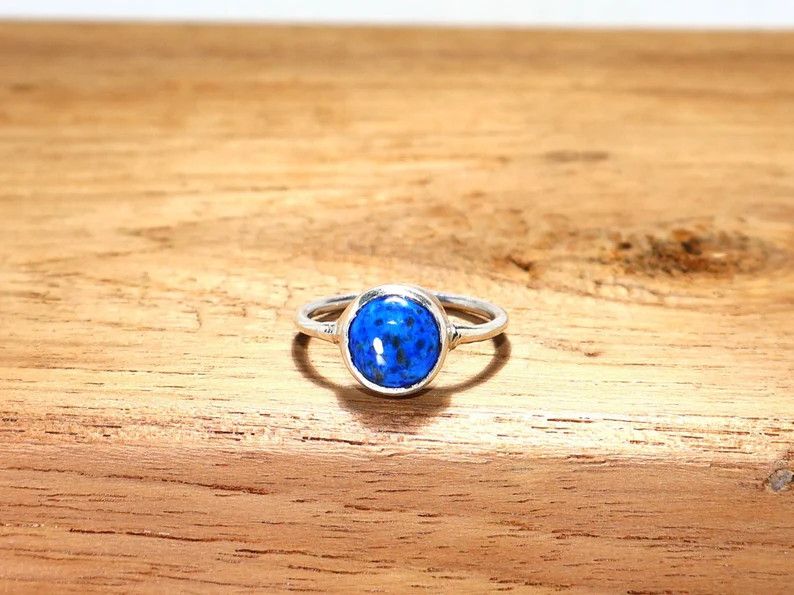 Handmade Handmade Lapis Lazuli Ring: 925 Sterling Silver, Gift idea Size ONE SIZE - 1 Thumbnail