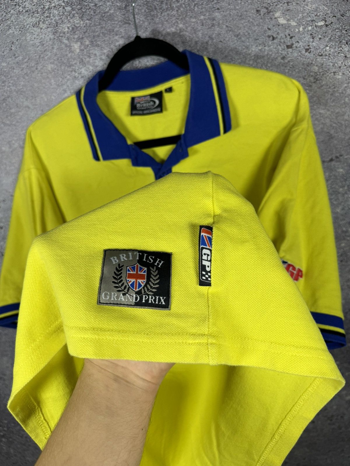 Vintage Vintage GAS British Grand Prix Donington Motorcycle Racing Size US L / EU 52-54 / 3 - 9 Thumbnail