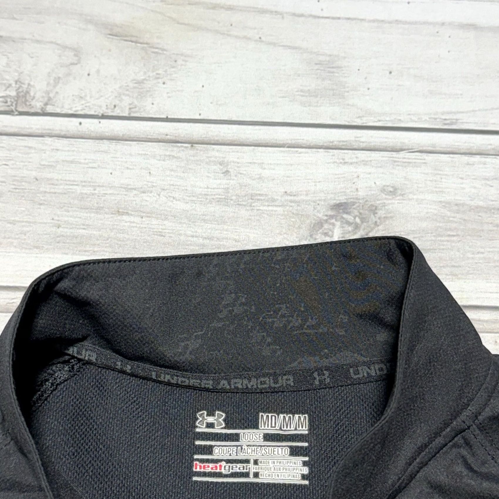 Under Armour Under Armour Cage Jacket Mens M Black Camo Baseball Utility Short Sleeve Windbreaker Jacket Size US 31 - 6 Thumbnail