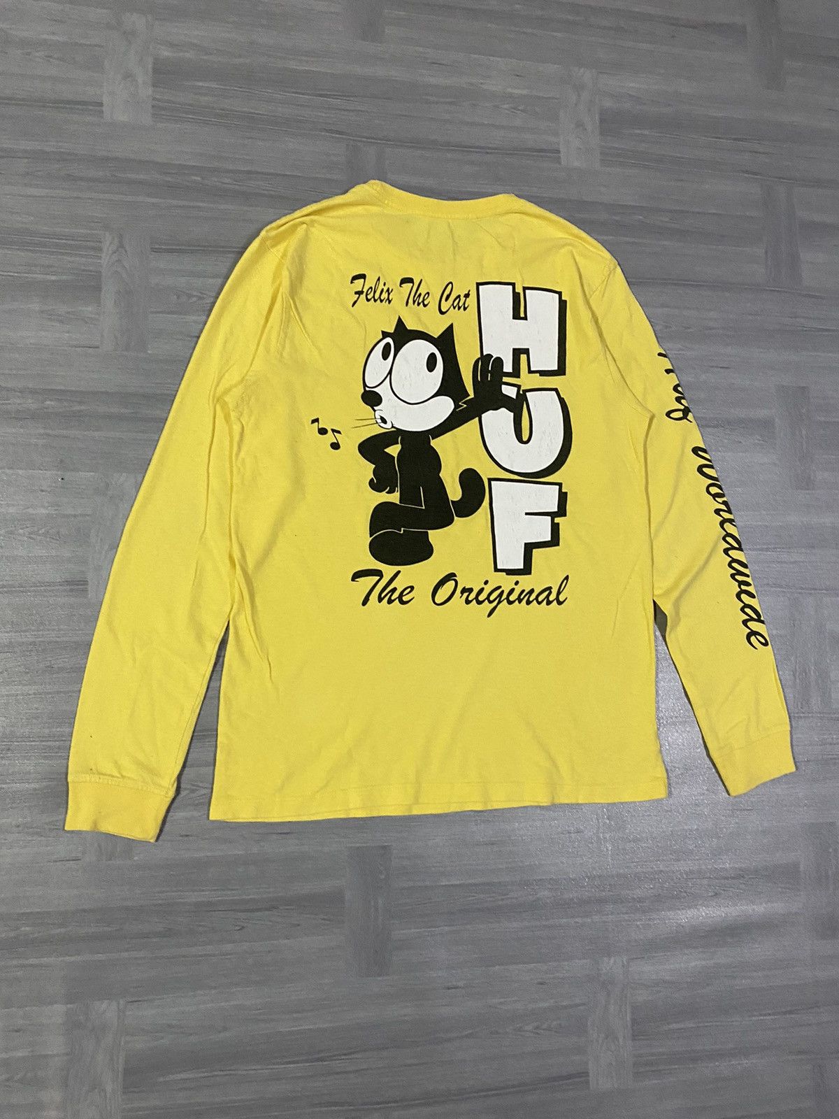 Huf Huf x Felix The Cat Graphics Yellow Long Sleeve Size US S / EU 44-46 / 1 - 3 Thumbnail