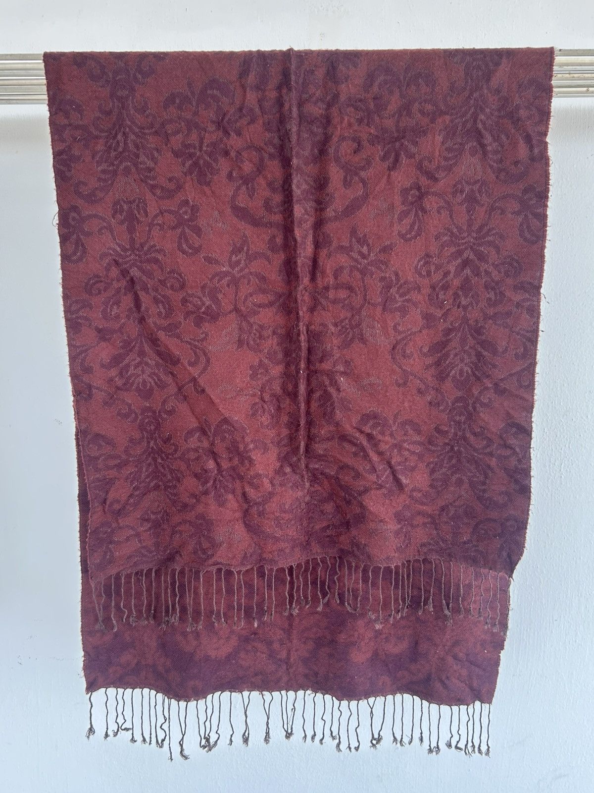 Other Japan Muffler Scarf Floral Marroon Size ONE SIZE - 1 Thumbnail