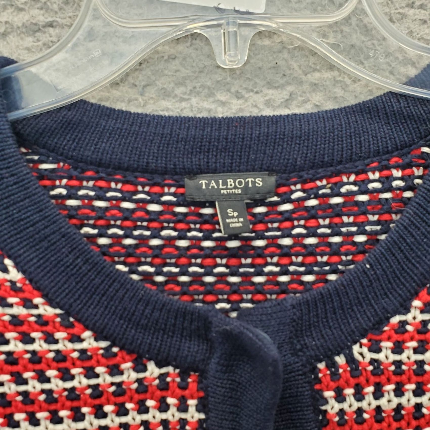Talbots Talbots Cardigan Sweater Womens Petite Small Multicolor Knitted Striped Button Front Size S / US 4 / IT 40 - 7 Thumbnail