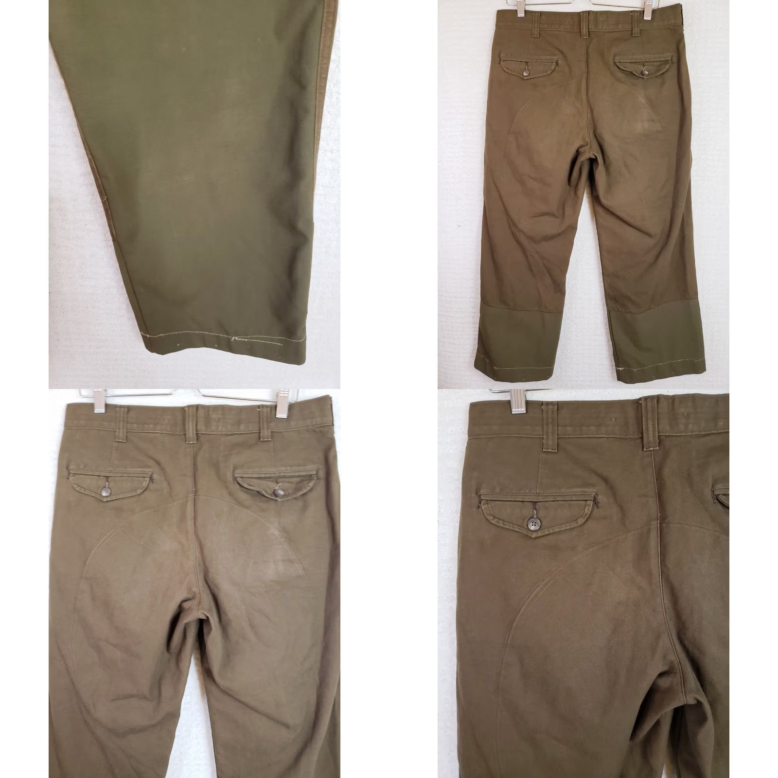 Vintage VINTAGE LL Bean Upland Brush Guard Hunting Pants Nylon Khaki Tan 34x25.5 USA Made 5-Pocket Mens Regular Straight Machine Washable Size US 34 / EU 50 - 8 Thumbnail