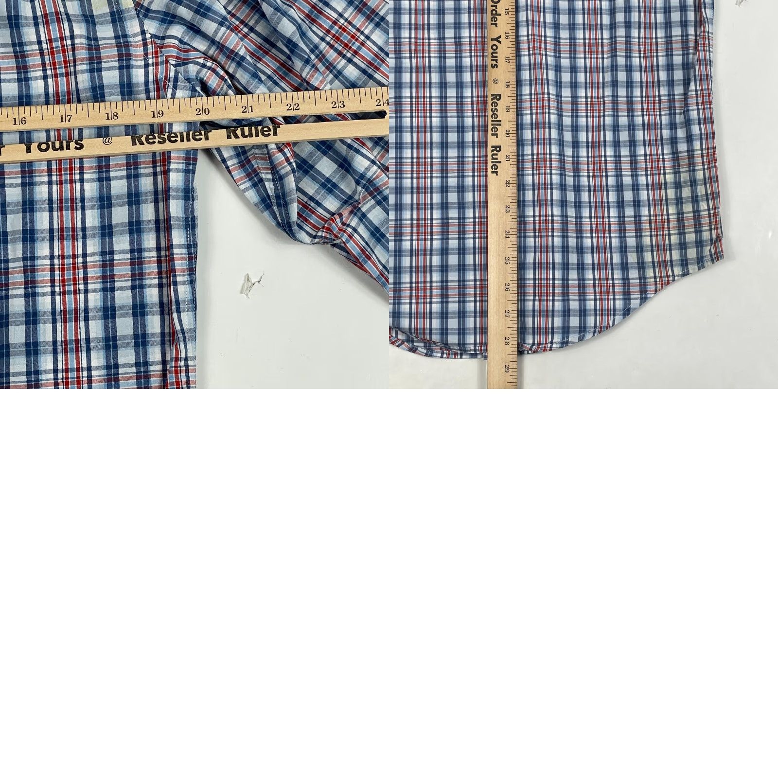 Lacoste Lacoste Shirt Mens 38 Blue Plaid Button-Down Long Sleeve Casual Workwear Preppy Crocodile Size US M / EU 48-50 / 2 - 9 Thumbnail