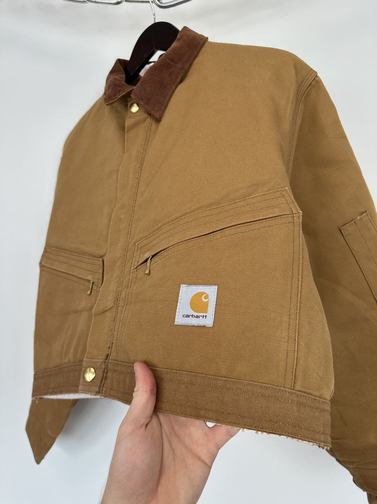 Carhartt Vintage 90s Carhartt Made In USA Cropped Boxy Detroit Jacket Size US S / EU 44-46 / 1 - 3 Thumbnail