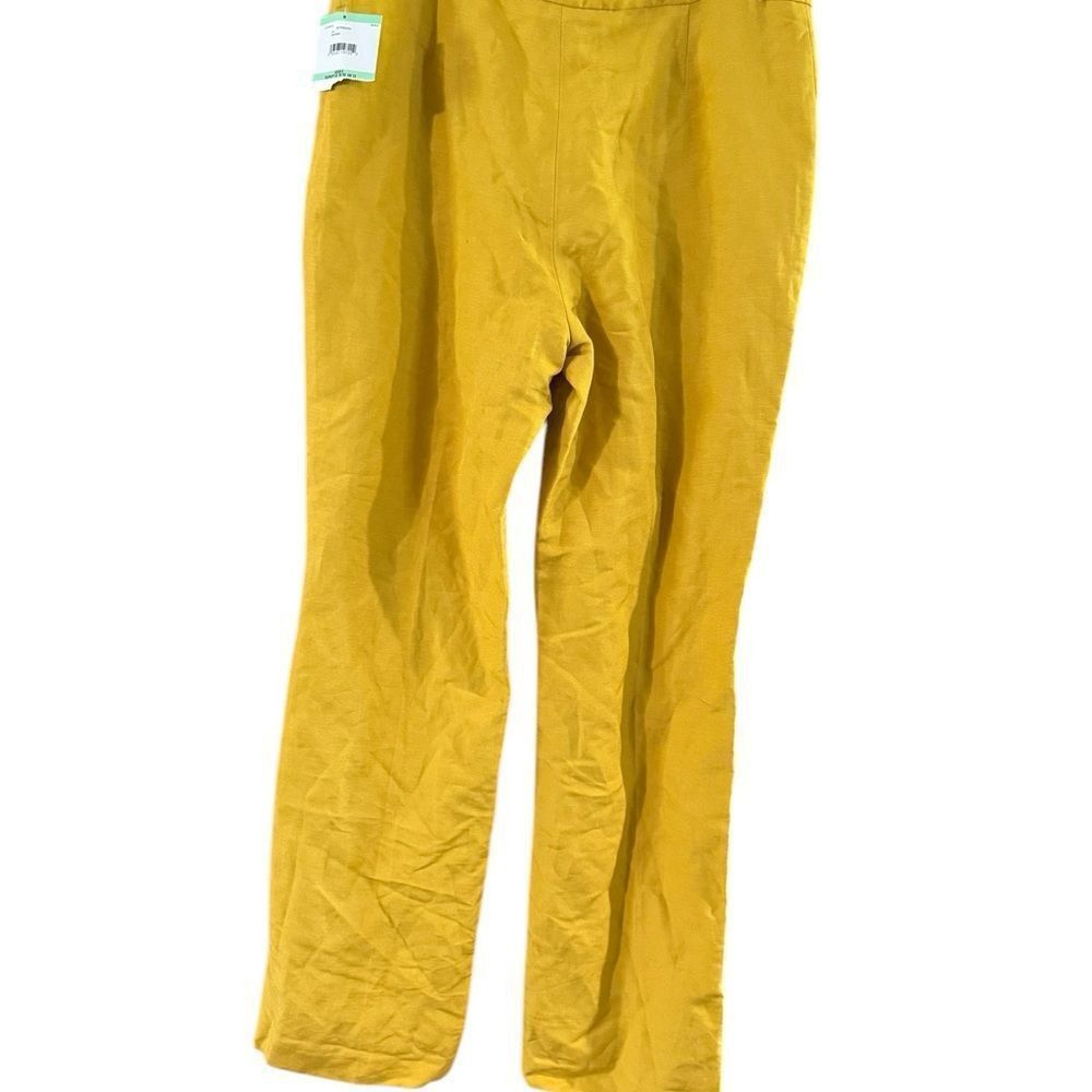 Other Kasper Yellow Ankle Cropped Pants Vibrant Style Size 34" / US 12 / IT 48 - 2 Thumbnail