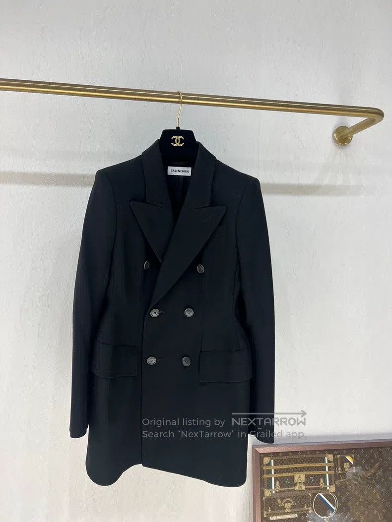 Balenciaga Balenciaga Waisted double-breasted coat Size XXS / US 00 / IT 34 - 4 Thumbnail