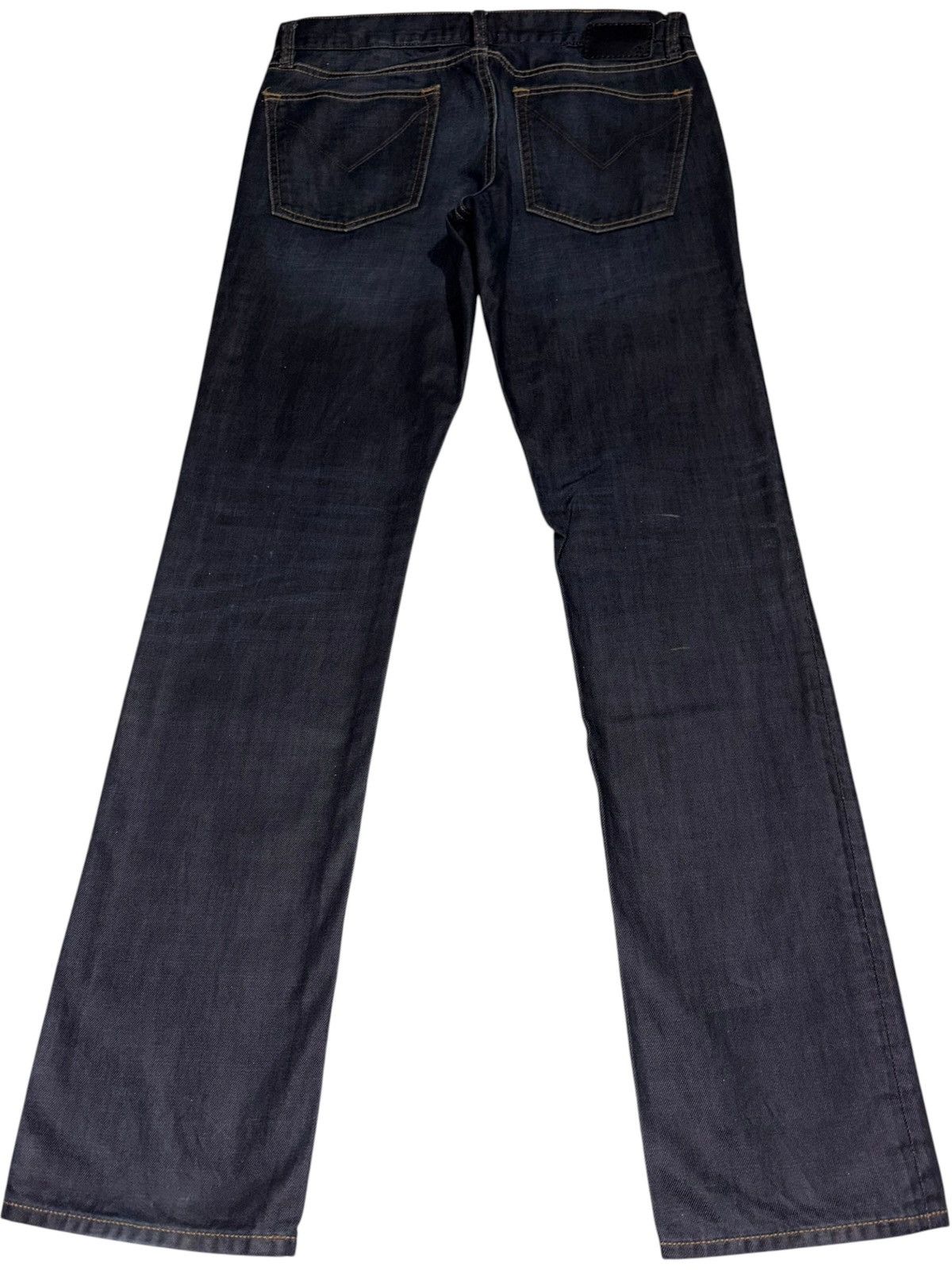 John Varvatos 32 John Varvatos Oil Waxed Navy denim jeans USA straight vtg Size US 32 / EU 48 - 3 Thumbnail