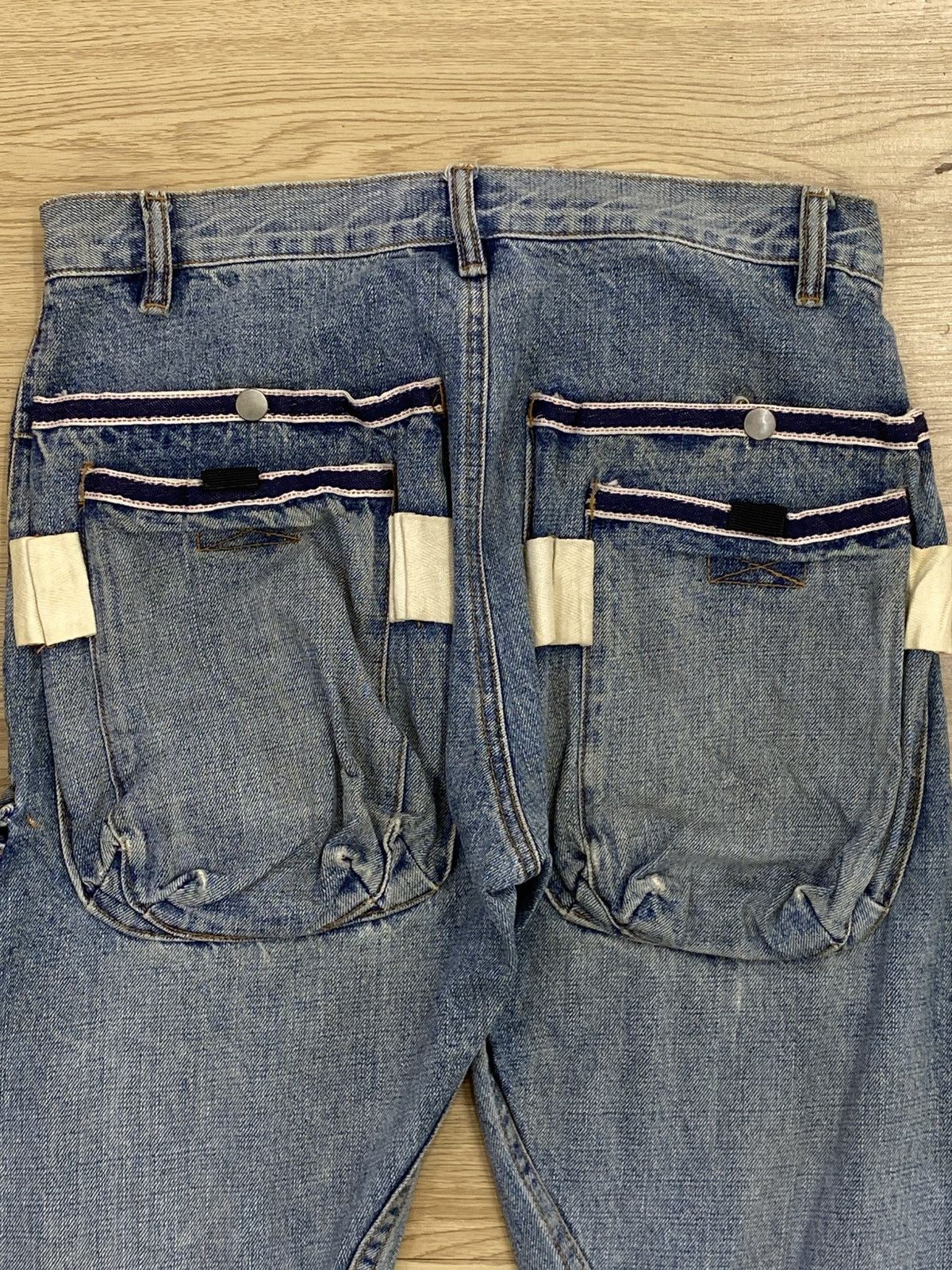 Japanese Brand Japanese Brand Carenaa Cargo Multi Pocket Jeans Size US 31 - 4 Thumbnail