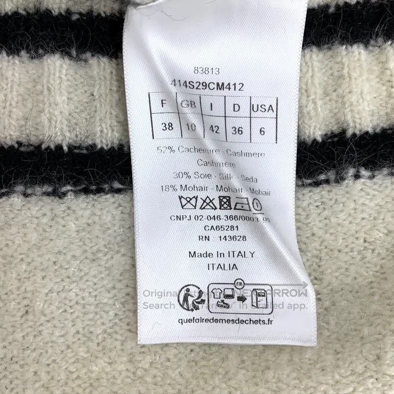 Dior Dior Colour-blocked striped butterfly inlaid cashmere roun Size XS / US 0-2 / IT 36-38 - 6 Thumbnail