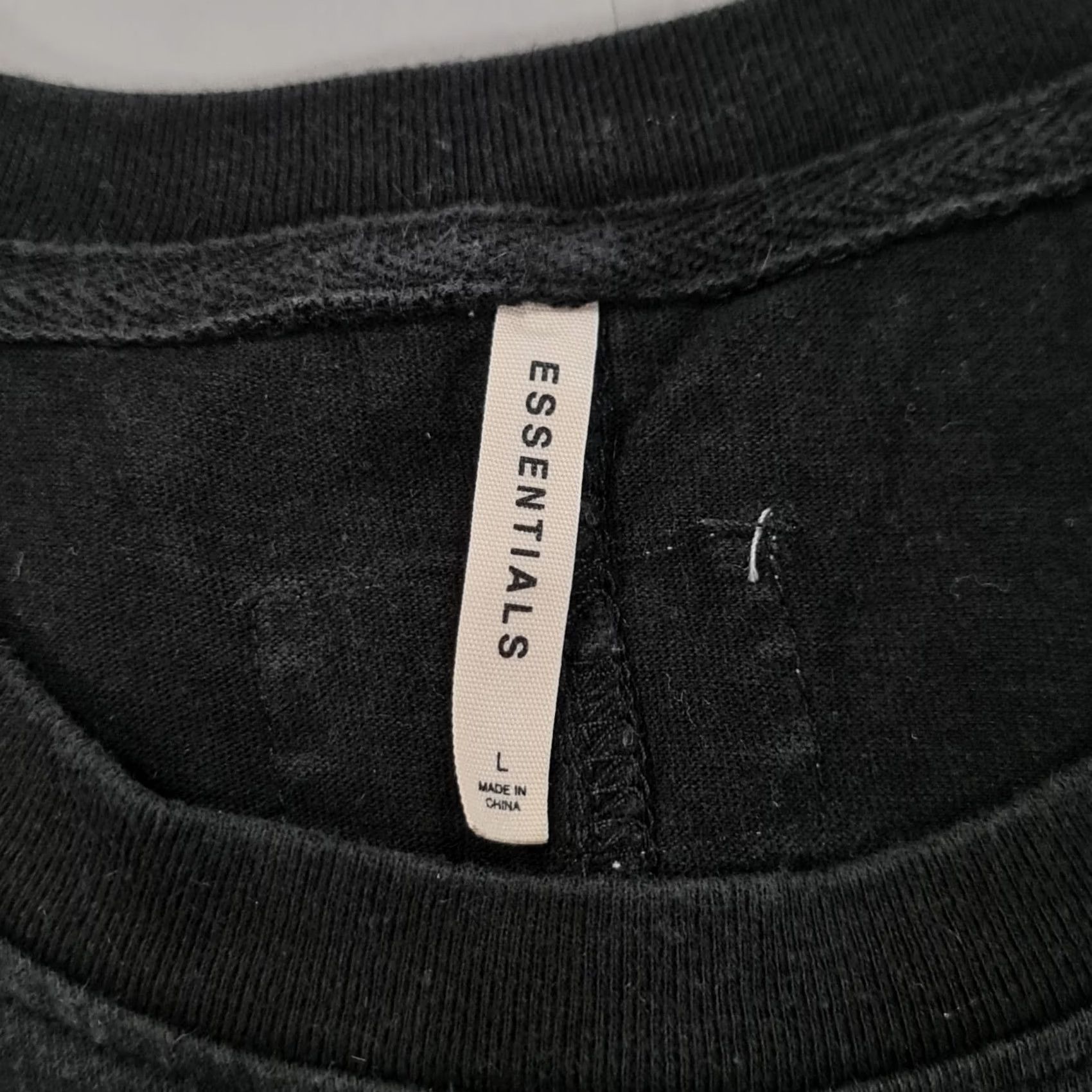 Fear of God Fear Of God Essentials Mens T Shirt Black Large Long Line Cotton Tee FOG Shirt Mens L Black Essentials 90s? Size US L / EU 52-54 / 3 - 3 Thumbnail