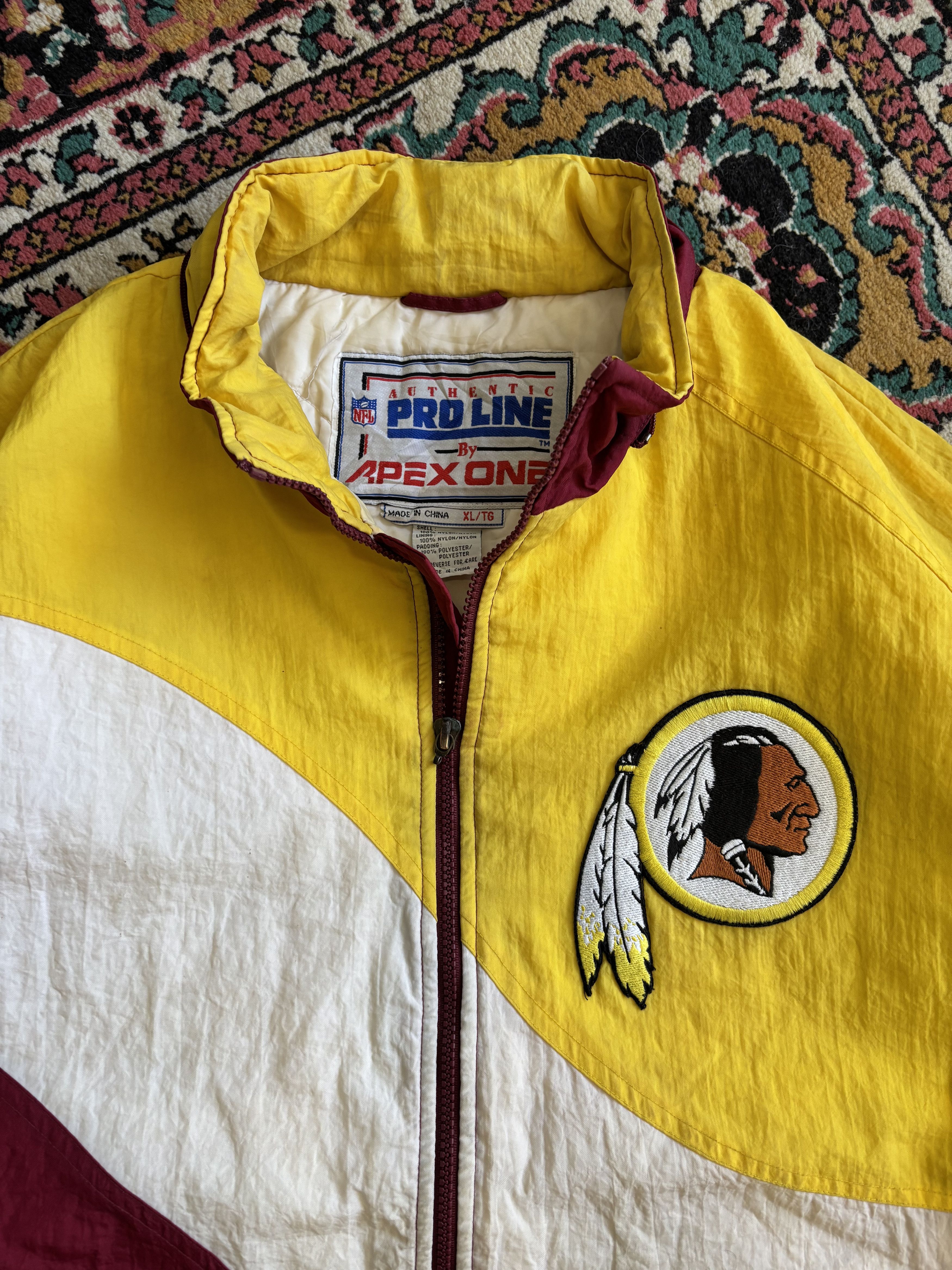Apex One × Pro Line Vintage Washington Redskins NFL Windbreaker Jacket Size US XL / EU 56 / 4 - 2 Thumbnail