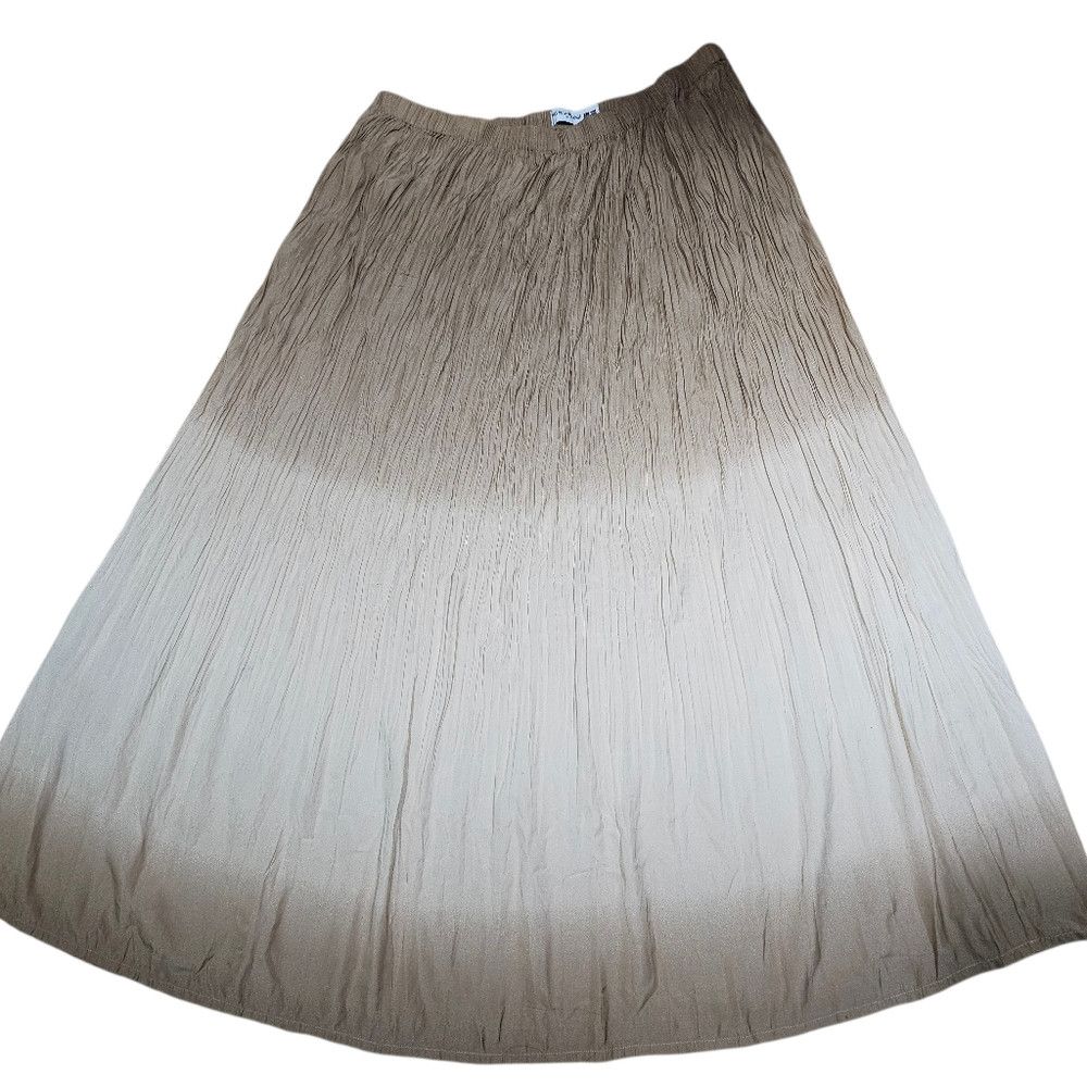 Other IDLF X Uniqlo Brown Ombre Crinkle Skirt XXL 2XL Ines De La Size 36" / US 14 / IT 50 - 3 Thumbnail