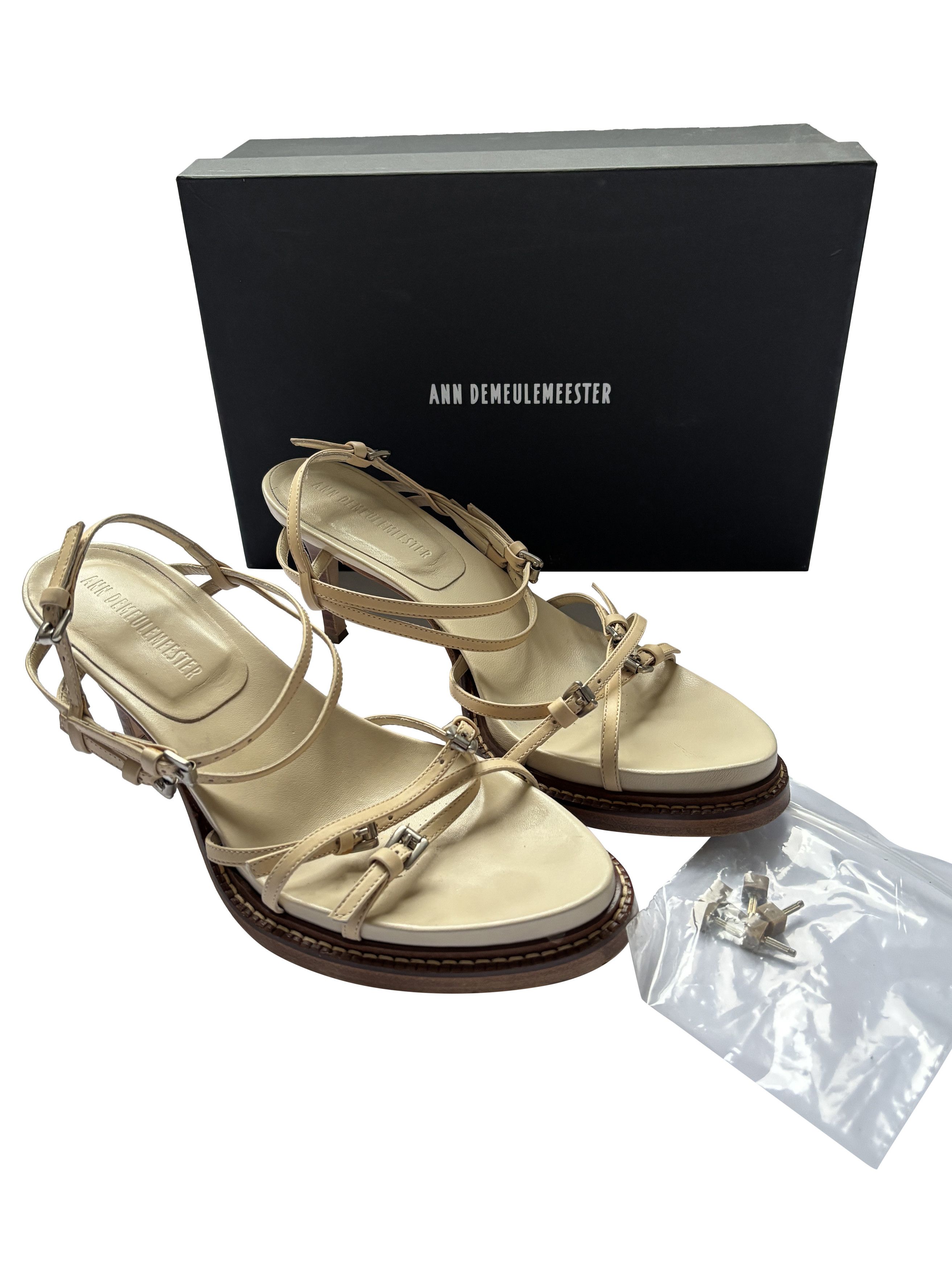 Ann Demeulemeester ⚡️QUICK SALE⚡️Ann Demeulemeester Beige High Heel Sandals Size US 10 / IT 40 - 1 Thumbnail