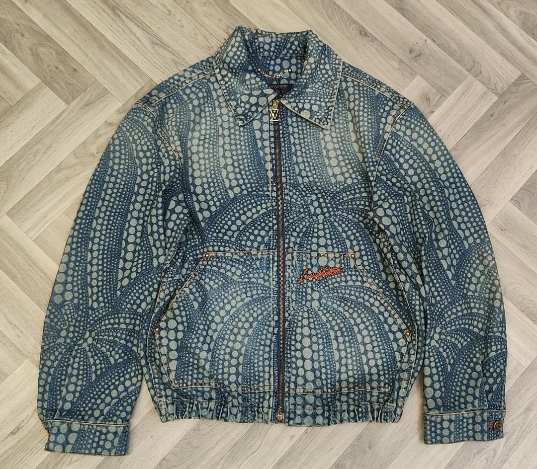 Louis Vuitton LOUIS VUITTON x YAYOI KUSAMA PUMPKIN DENIM JACKET Grailed